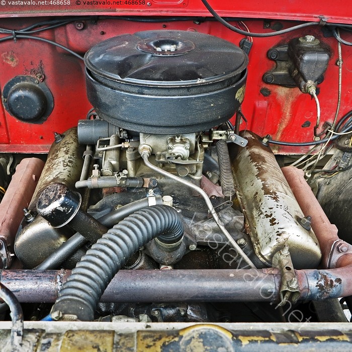 Kuva Vanhan Ford paloauton moottori moottori auton kuormaauton