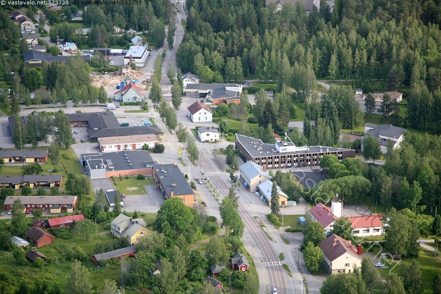 Kuva Hankasalmi 5 ilmakuva ilmavalokuva KeskiSuomi pääkatu