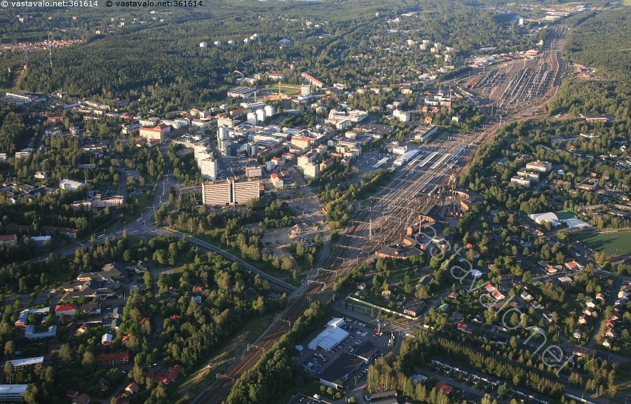Kuva Kouvola 2 ilmakuva ilmavalokuva Kouvola Kymenlaakso keskusta