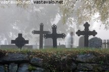 hautausmaalla