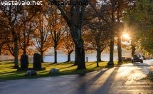 auringonlasku-rantapuistossa