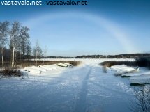 sumukaari-pakkastaivaalla