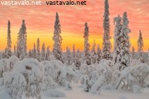 kaamoksen-punainen-taivas-pikkutuntureilla