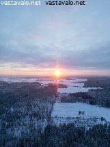 auringonlasku-talvella